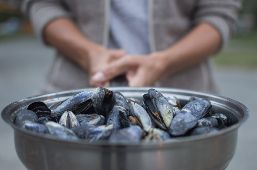 Abel Tasman steamed mussels