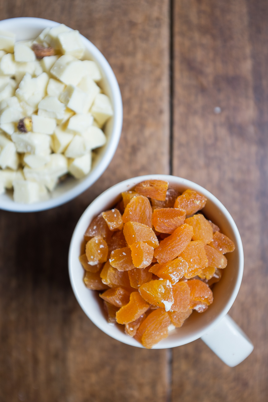 Brussels Biscotti-white chocolate apricots