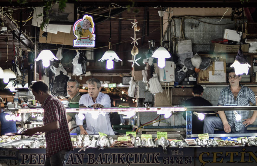 Fethiye fish stand