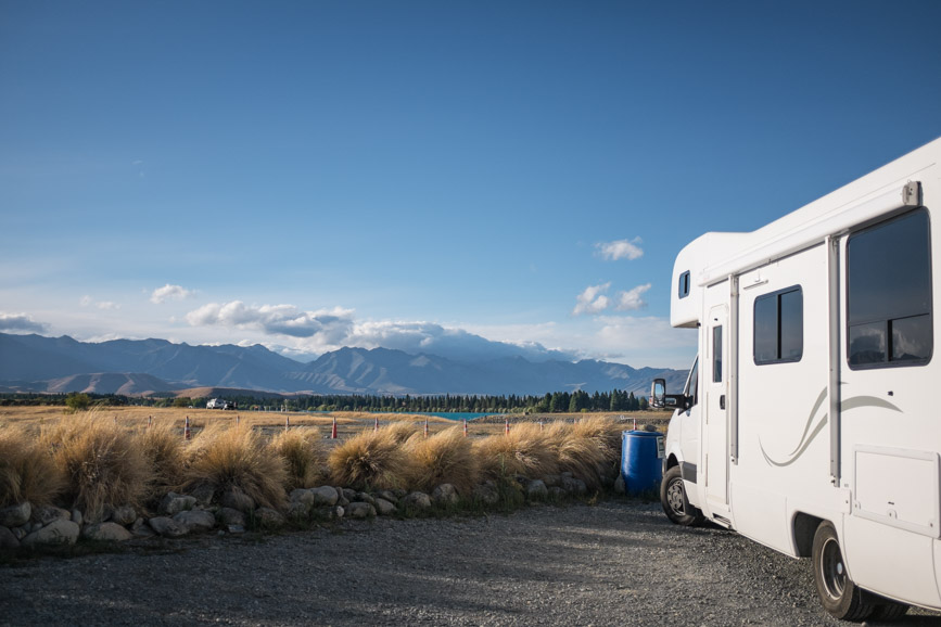 Lake Tekapo camper van