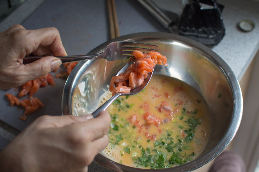 Lake Tekapo salmon egg mix