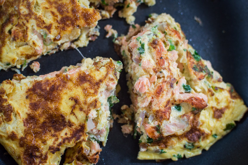 Lake Tekapo salmon frittata