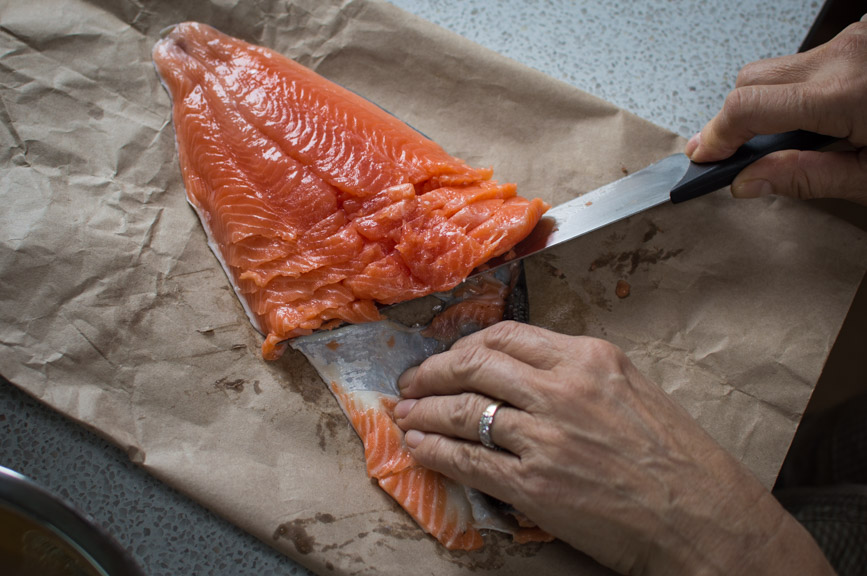 Lake Tekapo salmon skin