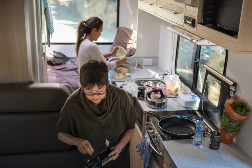 Lake Tekapo van kitchen