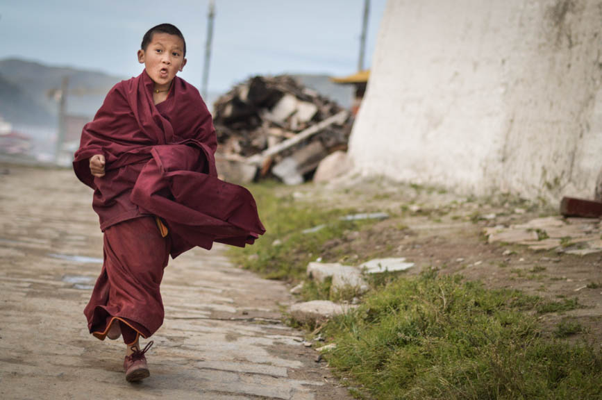 Langmsi kid monk