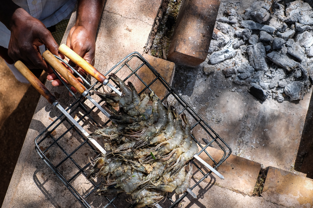 Mkoko House BBQ Gambas-bbq grill