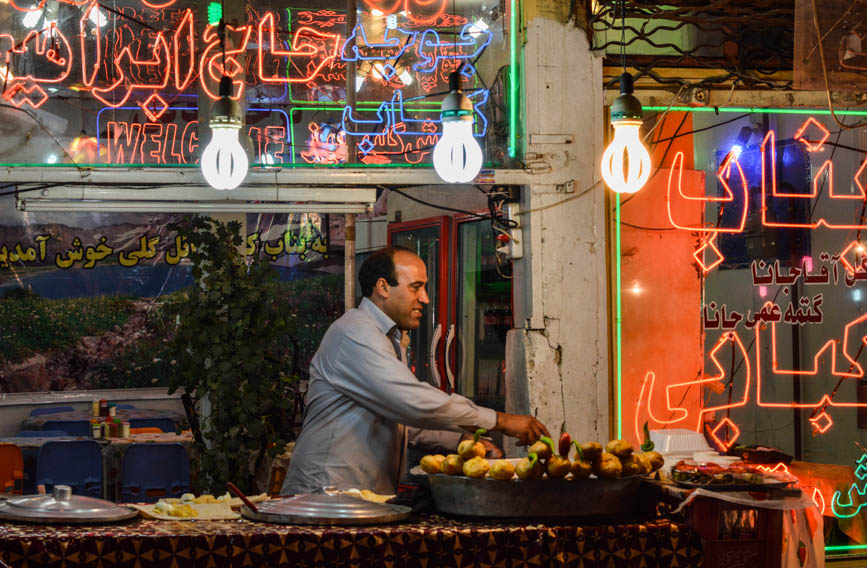 Tabriz night food