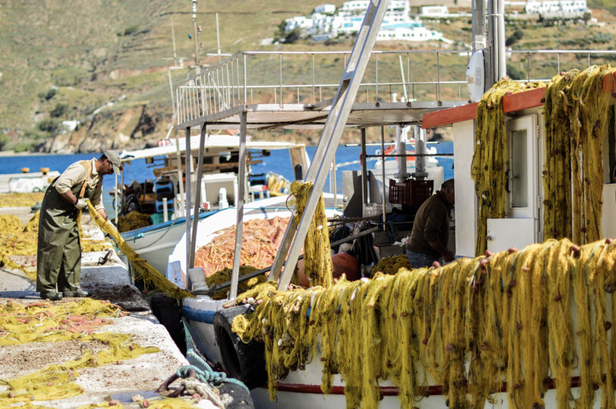 fishermen at work