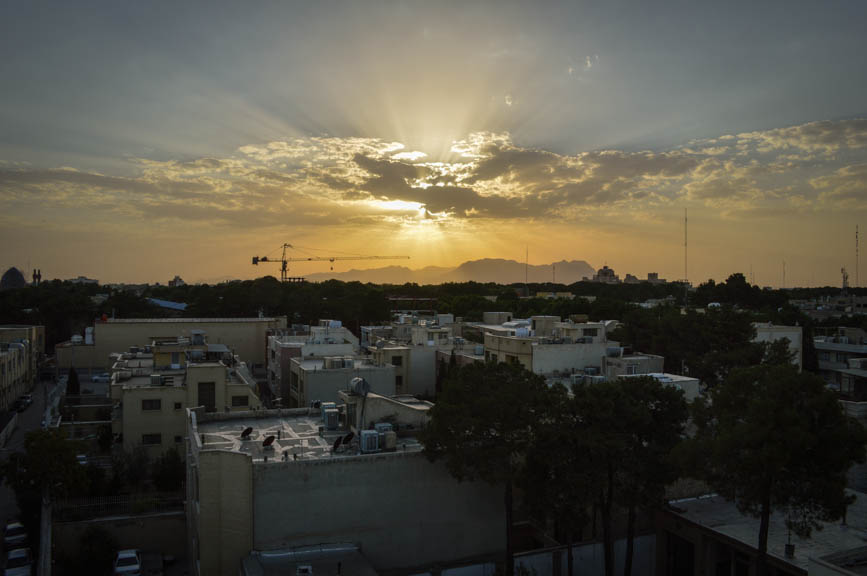 iran sunset