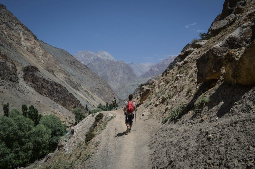 walking down the canyon