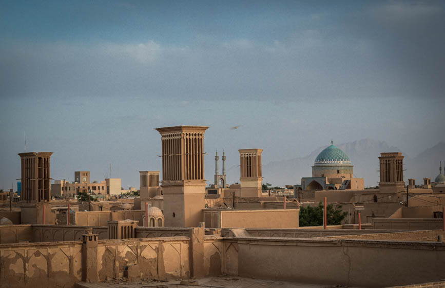 yazd roofs