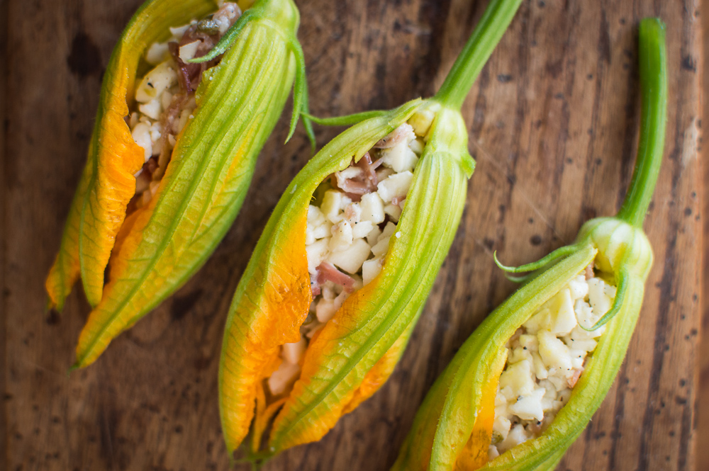 zucchini blossoms stuffed